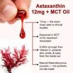 Astaxanthin 12mg + MCT Oil | The Antioxidant Your Body Actually Absorbs | 120 Softgels - Image 2